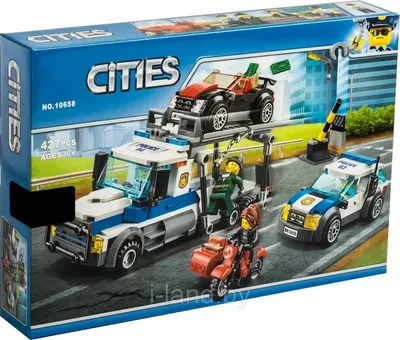 Конструктор CITIES Ограбление полицейского грузовика, 427 деталей, , аналог  лего