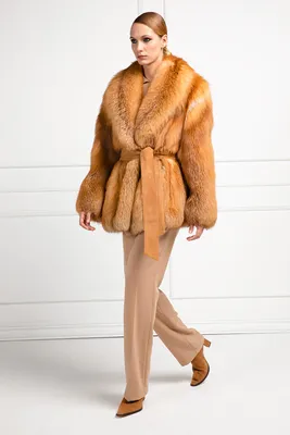 Шуба из рыжей лисы Saga Furs из Италии купить в интернет-магазине  Pret-a-Porter Furs