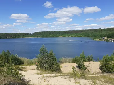 По Тосненскому району. Шапки-Костуя. Карьеры с прозрачной водой. И  живописные лесные озера