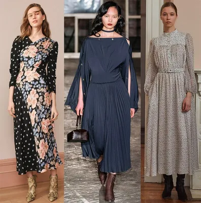 Платья с принтом 2023 осень-зима женские элегантные стильные повседневные  Длинные платья-пуловеры с рукавами-лепестками и завышенной талией |  AliExpress