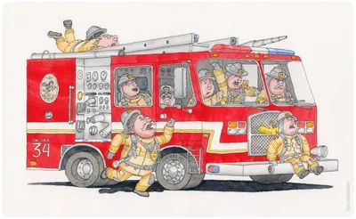 Смешные картинки про пожарных - 78 фото