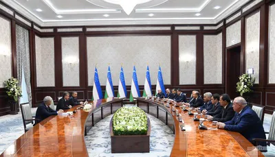 Президент Республики Узбекистан принял руководителей спецслужб стран СНГ
