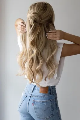 Pin by Холодная Ксения on Блооонд | Sophisticated hairstyles, Easy  hairstyles for long hair, Long hair styles