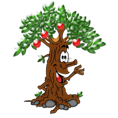 Прикольное дерево - Деревья - Картинки PNG - Галерейка