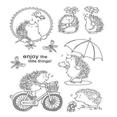 Cheap Stamps, Buy Directly from China Suppliers:Cute little hedgehog  Transparent Clear Silicone Stamp/Seal for DIY scra… | Timbri trasparenti,  Timbri, Album di foto