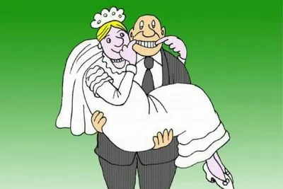 Карикатура свадьба - 68 фото