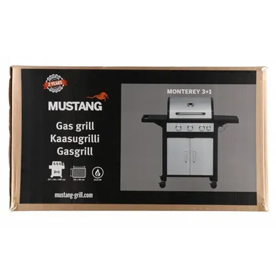 Газовый гриль Mustang Monterey 3+1 SDR, 108x118x48 см цена | pigu.lt