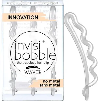 Заколки для волос Invisibobble Waver Plus Crystal Clear, 3 шт. цена |  pigu.lt