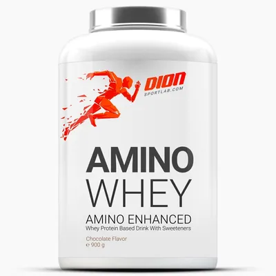 Dion Sportlab ПРО-Комплекс сывороточных протеинов + аминокислот Amino Whey,  Шоколад, 900г цена | pigu.lt