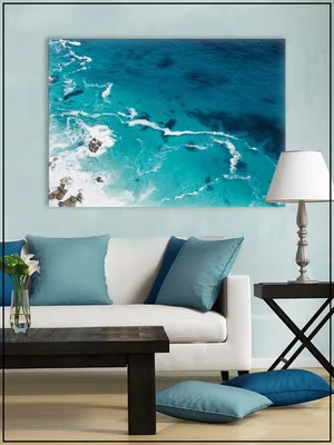 Картина на стену для интерьера \"Море\" на натуральном холсте 30*40 см -  купить по низкой цене в интернет-магазине OZON (484226424)