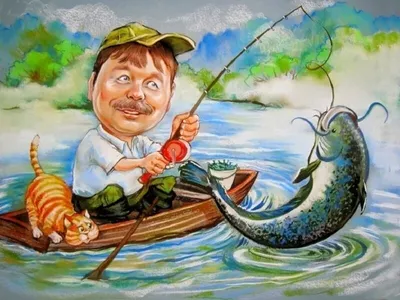 Обои Fishing Buddies Рисованное Charles Freitag, обои для рабочего стола,  фотографии fishing, buddies, рисованные, charles, freitag, река, рыбалка  Обои для рабочего стола, скачать обои картинки заставки на рабочий стол.