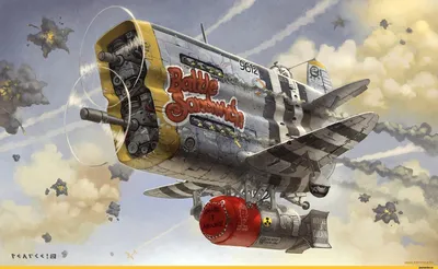 красивые картинки :: боевой бутерброд :: самолет :: рисунки / картинки,  гифки, прикольные комиксы, интересные статьи по теме.