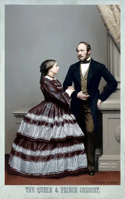 Queen Victoria and Prince Albert Consort | Королева Виктория и принц Альберт,  1860-61 – Color by Klimbim 0.2