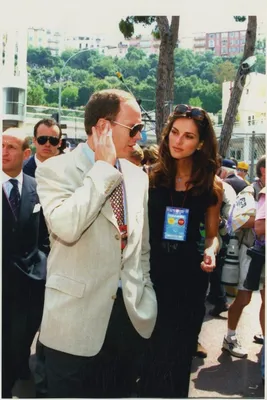Prince Albert with Tasha de Vasconcelos at the Monaco Grand Prix Formula 1  | Monaco grand prix, Prince albert, Monaco royal family