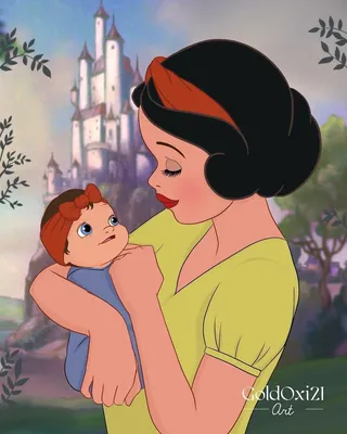 Российская художница изобразила принцесс Disney в виде мам с детьми | Канобу