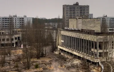 Обои пасмурно, Чернобыль, Припять, Украина, д/к Энергетик картинки на  рабочий стол, раздел город - скачать