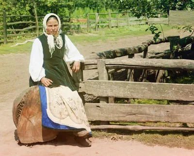 Сергей Прокудин-Горский. Украина. Крестьянка в Малоросии (фото). 1914 г -  ИА REGNUM