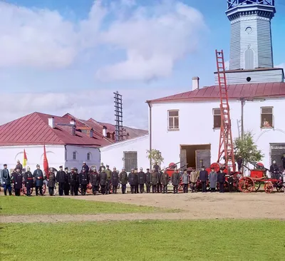 Пожарная команда в г. Вытегре. С. М. Прокудин-Горский. | Colorized photos,  Colour photograph, Epic photos