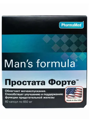 Простата Форте 60 капсул Man's Formula 9371719 купить в интернет-магазине  Wildberries