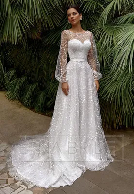 Свадебное платье кружевное Бэлла купить в Москве - свадебный салон Etna  Bride