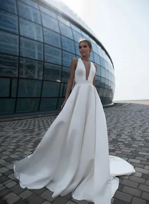 Простое свадебное платье Анна Кузнецова Etel — купить в Москве - Свадебный  ТЦ Вега