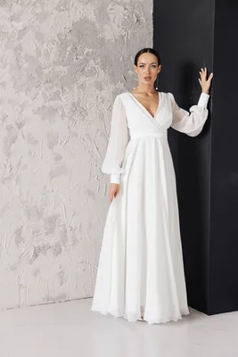Свадебное платье простое Нейли купить недорого - свадебный салон La Novia
