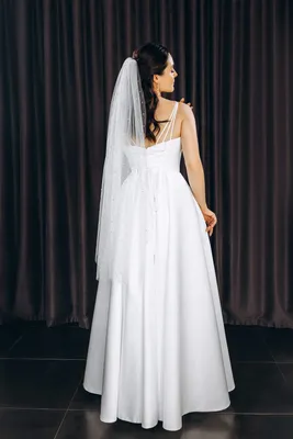 Свадебное платье три бретелі атлас - Vero - Cвадебный салон