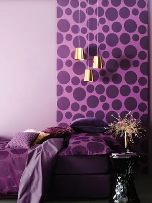 Стены фиолетового цвета - 50 реальных фото красивого сочетания