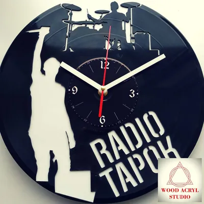 Часы из виниловой пластинки Radio TAPOK – купить онлайн на Ярмарке Мастеров  – L5TKWBY | Часы из виниловых пластинок, Ковров