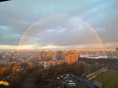 Радуга зимой в Киеве - смотреть фото и видео - Апостроф