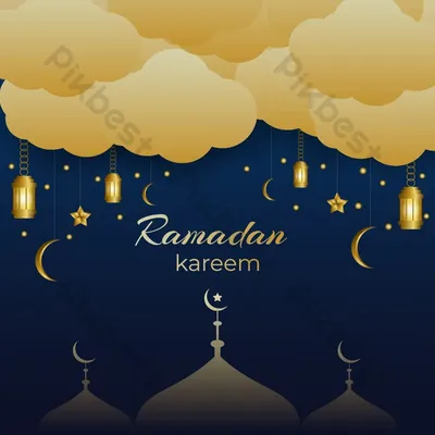 Рамадан Карим Исламский Фестиваль Торжествует Декоративный Вектор Фона  Векторное изображение ©Creativehat 645161512