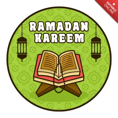 Рамадан карим поздравительная открытка. Социальный шаблон Ramadhan мубарака  должности средств массовой информации. Перевод : Happy Иллюстрация вектора  - иллюстрации насчитывающей художничества, сообщение: 180198810