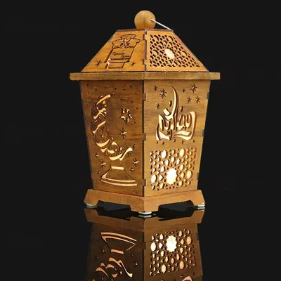 Купить Ид Рамадан Луна светодиодная лампа украшение для дома металлический Рамадан  Карим световое украшение Мубарак мусульманин | Joom