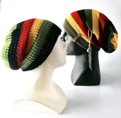 Новая модная зимняя шапка в стиле хип-хоп, головной убор Боб Марли, ямакан,  раста, регги, разноцветные искусственные головные уборы и кепки, мужские  шапки, лыжная вязаная шапка | AliExpress