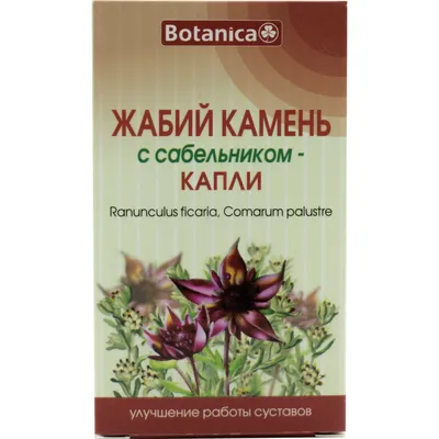Капли для улучшения работы суставов Жабий камень с сабельником флакон 50 мл  (4820136550486) Ботаника (Украина) - Купить BOTANICA по низкой цене в  Украине - МИС Аптека 9-1-1