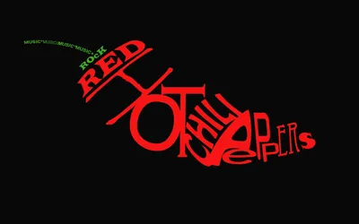Red Hot Chili Peppers надпись обои для рабочего стола, картинки и фото -  RabStol.net
