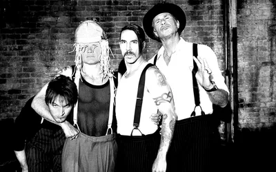 Red Hot Chili Peppers черно-белое фото обои для рабочего стола, картинки и  фото - RabStol.net