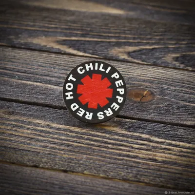 Деревянный значок Red Hot Chili Peppers – купить на Ярмарке Мастеров –  G8I7XRU | Значок, Москва