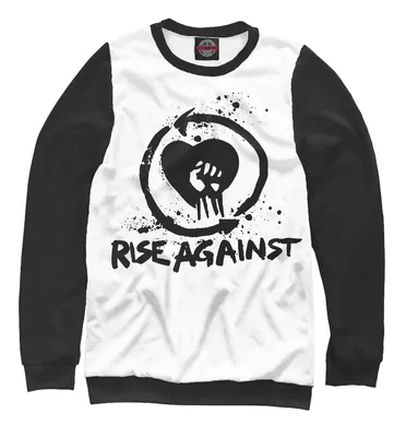 Мужской свитшот Rise Against (Прочее) за 2699 ₽ на заказ с принтом надписью  купить в Print Bar (MZK-210131) ✌