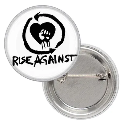 Купить Значок Rise Against (logo), цена 33 грн — Prom.ua (ID#1470672468)