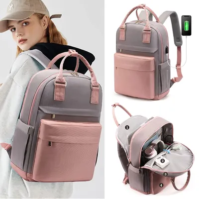 Women's Travel Backpack Fashion USB Charging Laptop Lightweight Handbag  School Bags For Girls Multifunctional Suitcase Backpacks - AliExpress