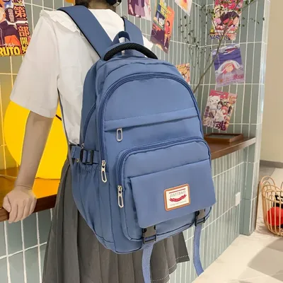2023 New Waterproof Women Backpack Japanese Style Nylon Backpacka Students  Multi Pocket Schoolbag Travel Rucksack Simple Sense - AliExpress