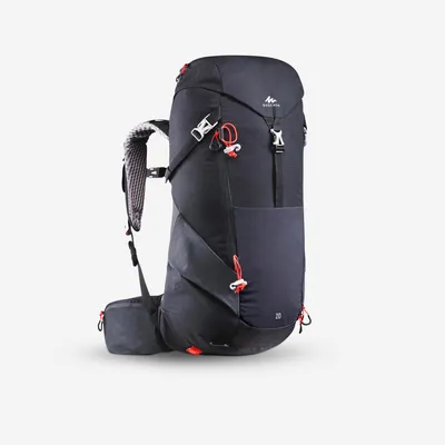 my new one bag, 20L for travels up to 2 weeks. two bottle holders with  extra support, can pack 1.5L x2. plus isothermal bottom section for food.  Decathlon. : r/onebag