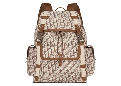 Rider Backpack Beige and Black Maxi Dior Oblique Jacquard | DIOR