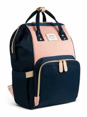 Рюкзак-сумка для мамы с USB Baby Super сине-фиолетовый (lf958) недорого с  доставкой по России
