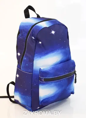 Рюкзак синего цвета из текстиля с принтом космоса Bagland (55592) купить в  Киеве, цена | MODNOTAK