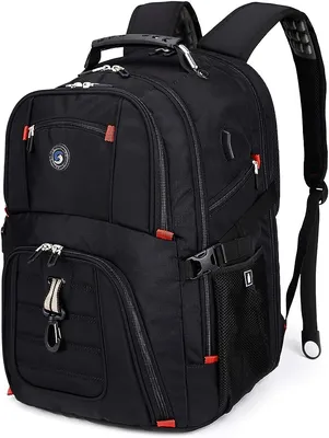 Amazon.com: SHRRADOO Extra Large 52L Travel Laptop Backpack with USB  Charging Port, College Backpack Airline Approved Business Work Bag Fit 17  Inch Laptops for Men Women,Black : Electronics