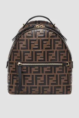 Fendi Kids - Kids FF Logo Backpack in Brown | Childsplay Clothing