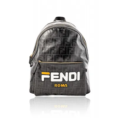 Fendi Mini Backpack Brown Leather FF Brown in Leather with Gold-tone - US