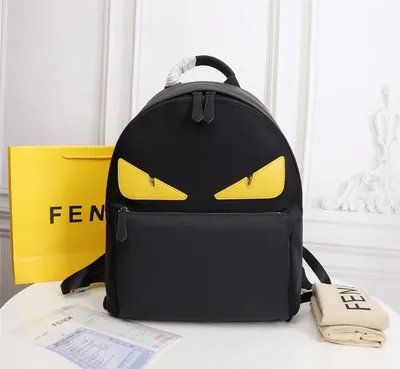 Fendi Outlet: backpack in coated fabric and leather - Tobacco | Fendi  backpack 7VZ074A9XS online at GIGLIO.COM